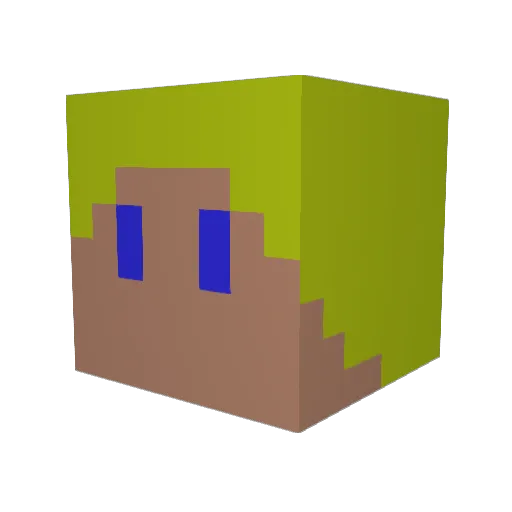 samuelivan Minecraft avatar head, 3D render