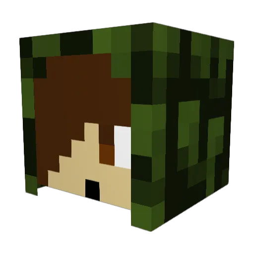 samuelk30 Minecraft avatar head, 3D render