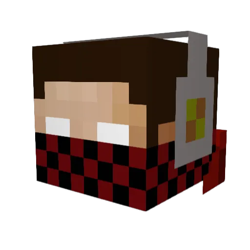 samuelmiddleton2 Minecraft avatar head, 3D render