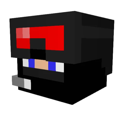 samuelw14 Minecraft avatar head, 3D render