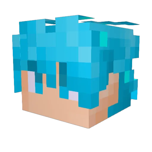 samuhero Minecraft avatar head, 3D render