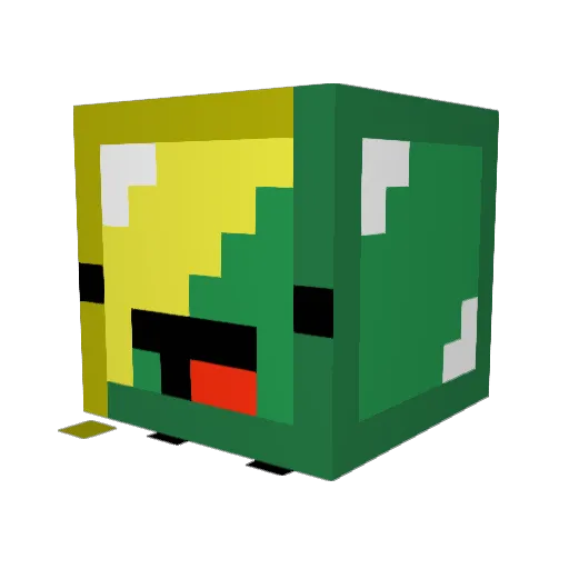 samuidesu Minecraft avatar head, 3D render