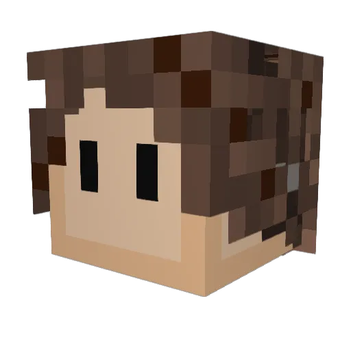 samuillanes Minecraft avatar head, 3D render