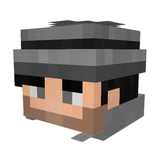 samurai_506 Minecraft avatar head, 3D render