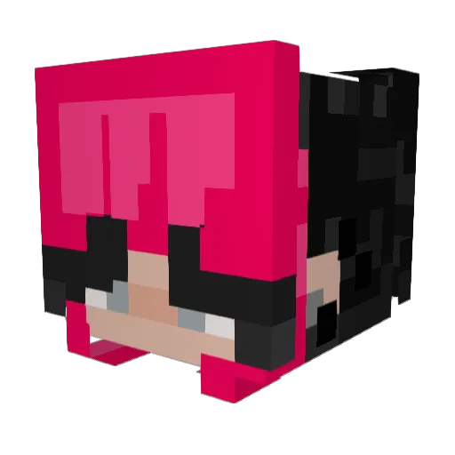 samurai_sky Minecraft avatar head, 3D render