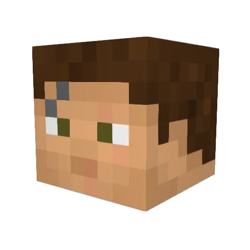 samuraialot Minecraft avatar head, 3D render