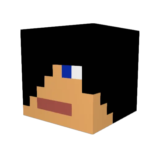 samurisam99 Minecraft avatar head, 3D render