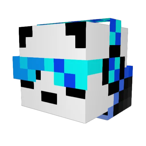 samurp Minecraft avatar head, 3D render