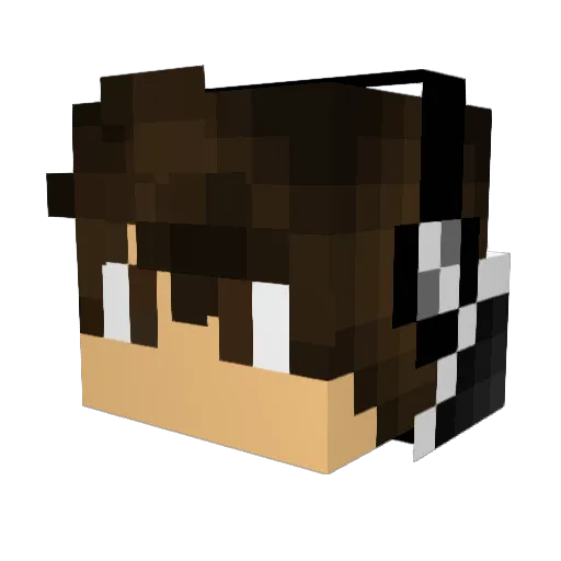 samursey Minecraft avatar head, 3D render