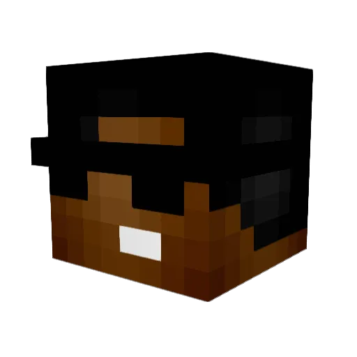 samvergeer Minecraft avatar head, 3D render