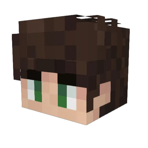 samxietypills Minecraft avatar head, 3D render
