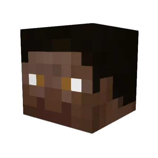 samxmy Minecraft avatar head, 3D render
