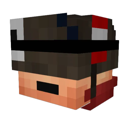 samxtragood Minecraft avatar head, 3D render