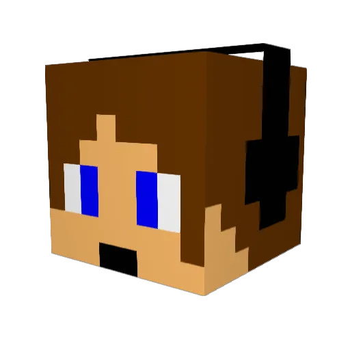 samy9468 Minecraft avatar head, 3D render