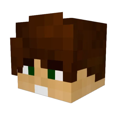 samye8 Minecraft avatar head, 3D render