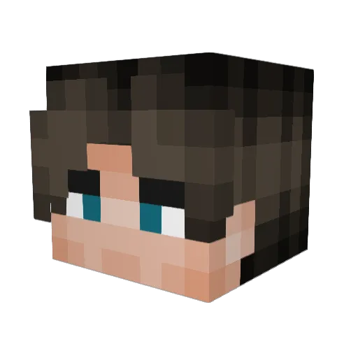 samyetSSJ Minecraft avatar head, 3D render