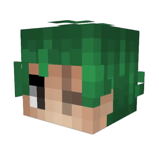 samytzb Minecraft avatar head, 3D render