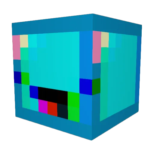 san2g Minecraft avatar head, 3D render