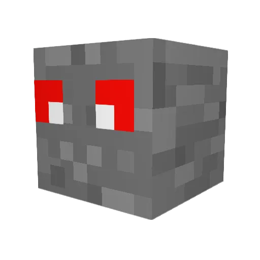 san3ko Minecraft avatar head, 3D render