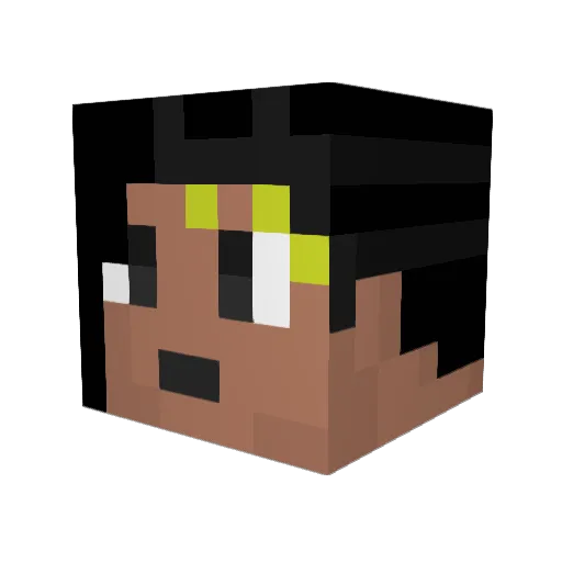 san_k6 Minecraft avatar head, 3D render