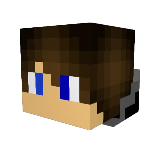 sanakai Minecraft avatar head, 3D render