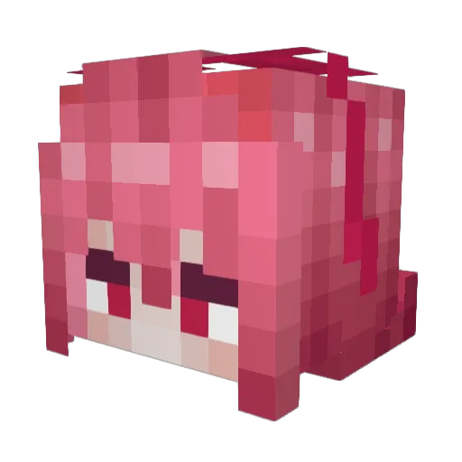 sanapper Minecraft avatar head, 3D render