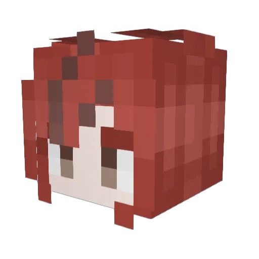 sanchan_dayo Minecraft avatar head, 3D render