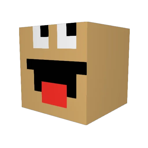sanchesQ Minecraft avatar head, 3D render