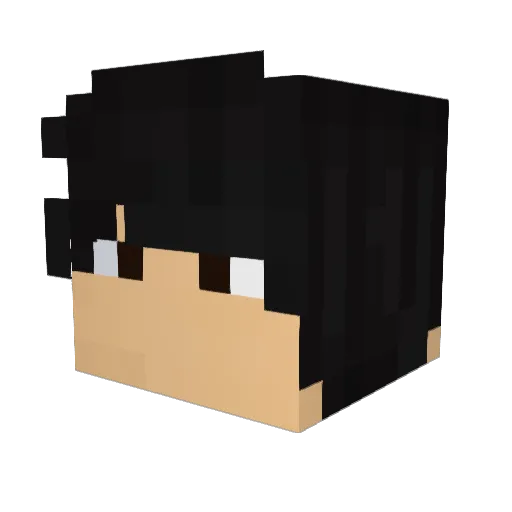 sandabm Minecraft avatar head, 3D render