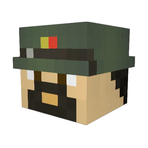 sandapakamelknul Minecraft avatar head, 3D render