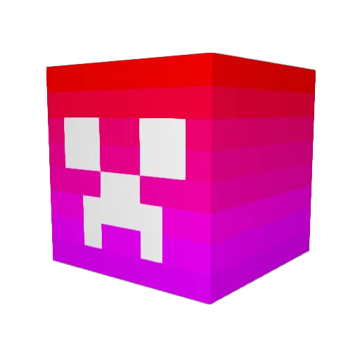 sandboxcreature Minecraft avatar head, 3D render