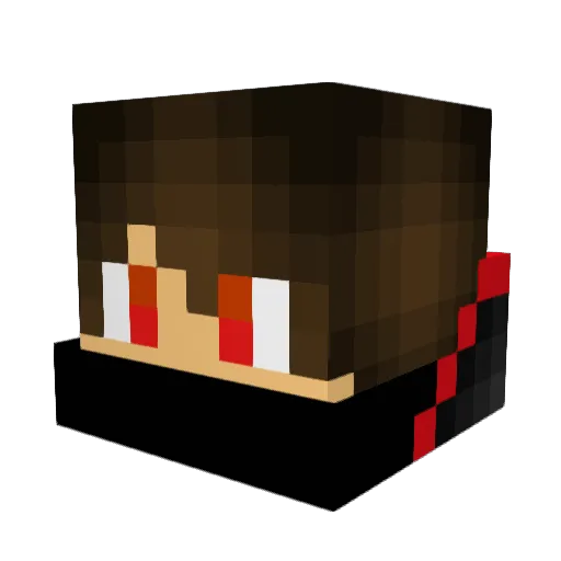 sandels444 Minecraft avatar head, 3D render