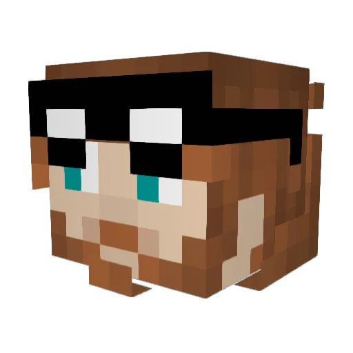 sander21131 Minecraft avatar head, 3D render