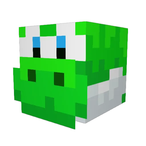 sander4_a Minecraft avatar head, 3D render