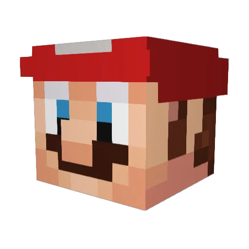 sanderMstR Minecraft avatar head, 3D render