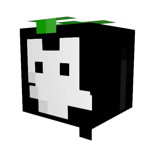 sandermoen Minecraft avatar head, 3D render