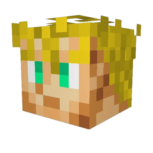 sandero22 Minecraft avatar head, 3D render