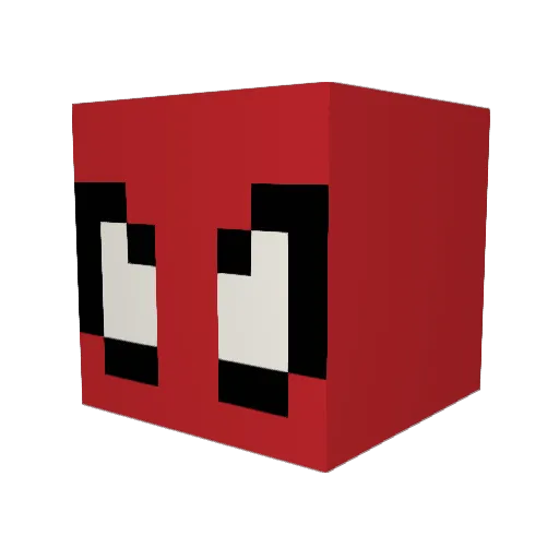 sanderpc Minecraft avatar head, 3D render