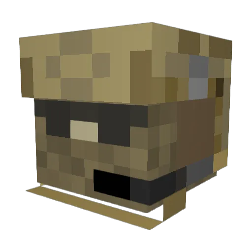 sandertjeman Minecraft avatar head, 3D render