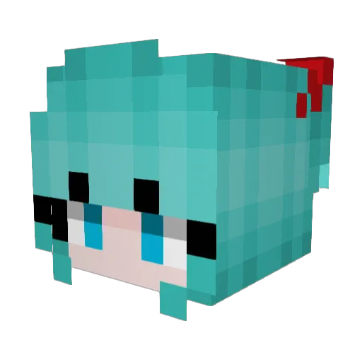 sandhttps Minecraft avatar head, 3D render