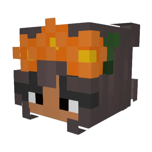 sandiasky Minecraft avatar head, 3D render