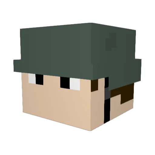sandis2011 Minecraft avatar head, 3D render