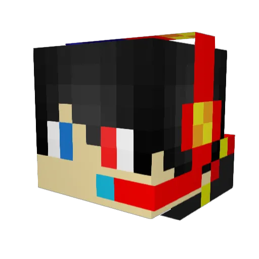 sandmasterRS Minecraft avatar head, 3D render
