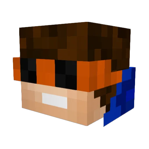 sandmine123 Minecraft avatar head, 3D render