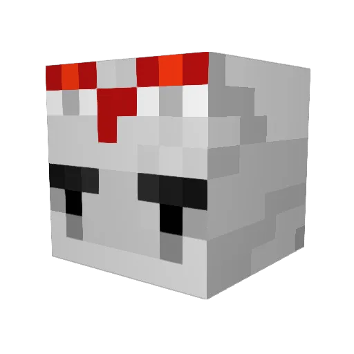 sando100 Minecraft avatar head, 3D render