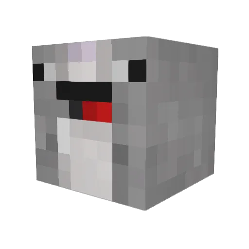 sandobar Minecraft avatar head, 3D render