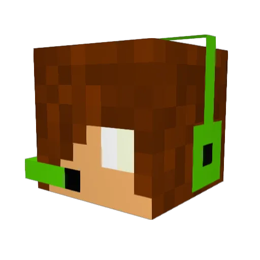 sandozlove Minecraft avatar head, 3D render