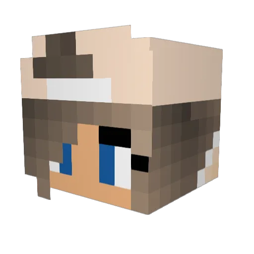 sandra_vandewal Minecraft avatar head, 3D render