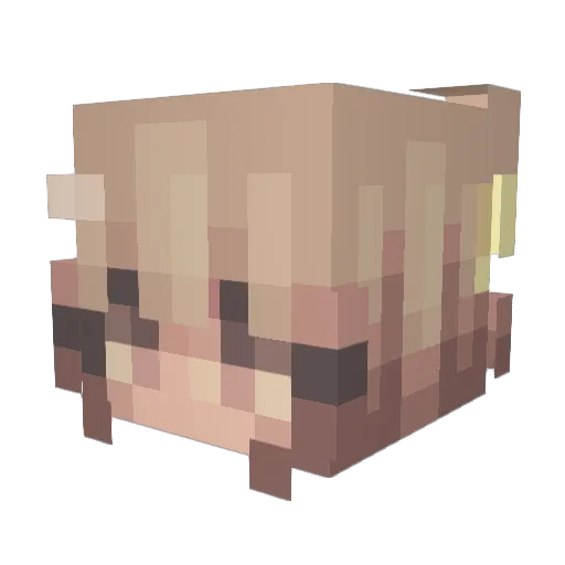 sandraa_11 Minecraft avatar head, 3D render
