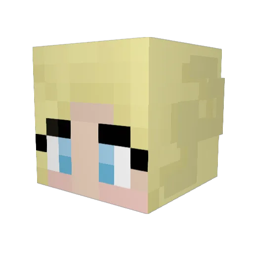 sandraxtr16 Minecraft avatar head, 3D render